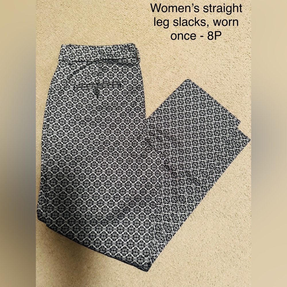 Women’s straight leg slacks, 8P